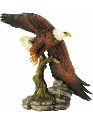 Rakun Home Açık Kanatlı Amerikan Kartalı Biblosu - 39 cm