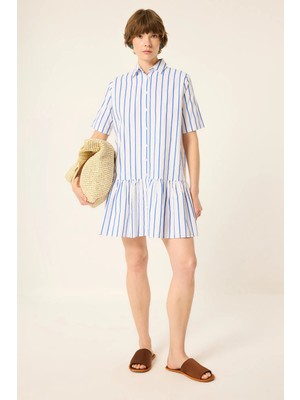 Touche Prive Çizgili Poplin Tunik