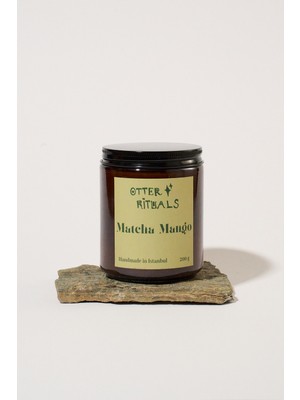Otter Rituals Matcha Mango 200 gr Soya Mumu - Yeşil Çay & Mango Kokulu Mum