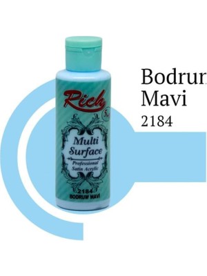 S'82 Rich Multi Surface 2184 Bodrum Mavi Akrilik Boya 120 cc