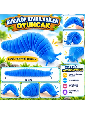 Marka Kolik Kıvrılabilen Plastik Mavi Salyangoz