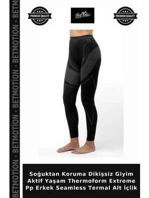 Soğuktan Koruma Dikişsiz Giyim Aktif Yaşam Thermoform Extreme Pp Erkek Seamless Termal Alt Içlik