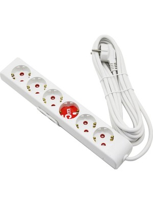 Genel Tedarik Rı-Tech  6lı - 5mt  Uzatma Kablo - Topraklı Grup Priz  001 175 610002 05 00 BX40