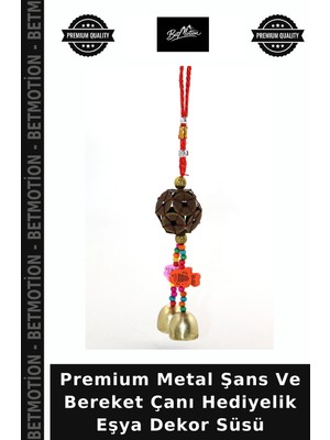Premium Metal Şans ve Bereket Çanı Hediyelik Eşya Dekor Süsü
