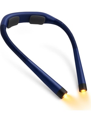 Asfal Şarjlı Boyun Tip LED Okuma Lambası 3 Renk Sıcaklığı 5 Parlaklık Seviyesi Zaman Ayarlı Yormayan Işık