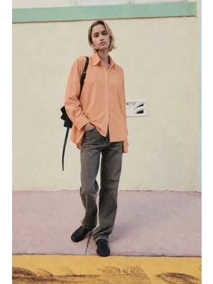 Touche Prive Oversıze Fit Poplin Gömlek
