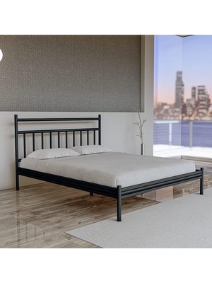 Metalia Gm 224 Lima Çift Kişilik Metal Karyola Siyah 150 * 200 cm