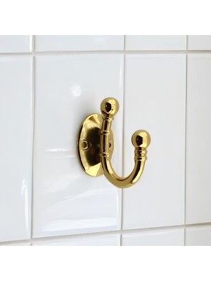 Rafta Misket Askı Gold Altın Vestiyer Dolap Askılık Askılığı Duvar Banyo Mutfak Elbise Çanta Askısı