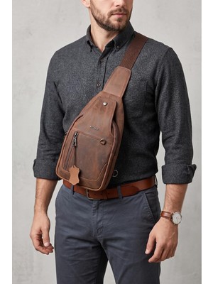 Happy Trend Dana Derisi Siyah Çapraz Çanta Body Bag Omuz ve Göğüs Çantası