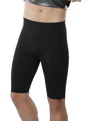 Happy Trend Termal Şort - Spor ve Egzersiz, Terleme Artırıcı, Bacak Inceltici, Siyah - Unisex (Dipsi)