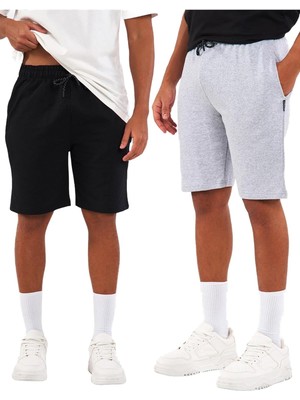Happy Trend Comeor Erkek Regular Fit Yanları Cepli Rahat Kesim 2'li Şort