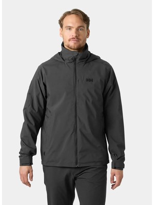 Helly Hansen HHA.34594_HP Racıng Lıfaloft Mont Antrasit Erkek Kapüşonlu Regular Fit Spor Mont