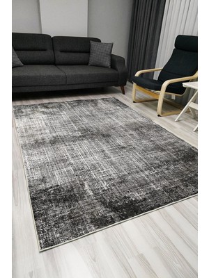 Kilim Home Mars 1008 Gri Tonlarında Spor Modern Desenli Dekoratif Kaymaz Taban Halı