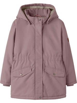 Name It 13259425 Nkfmarlow Parka Jacket Pb1 Gül Kurusu Kız Çocuk Kapüşonlu Regular Fit Parka