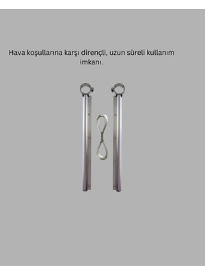TCX Pratik Çamaşır Askılığı 25X60 cm Kare Balkonlar Için