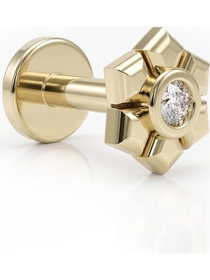 Fiyonk Kuyumculuk 14 Ayar Altın Regina Piercing