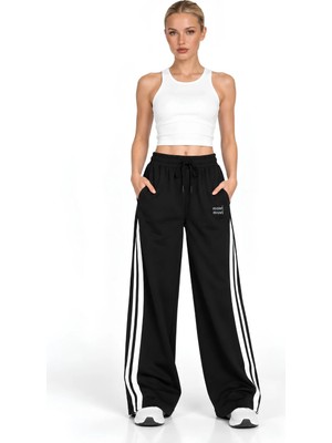 Moviment Kadın Geniş Paça Eşofman Altı | Standart Boy | Wide Leg Kesim | Günlük Spor Giyim | Modern Kadın Pantolon | Spor Şık Kombinler | Rahat Günlük Stil | Geniş Kesimli Kadın Eşofman Pantolonu