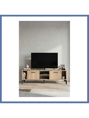 Bezos Linya Tv Sehpası Suntalam Bej 160X35 cm Aanova