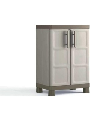 Keter Excellence 2 Raflı Plastik Dolap Bej 65X45X97 cm