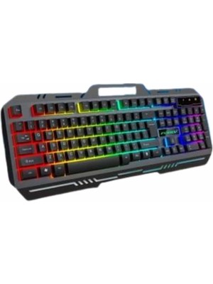 Astraltech Işıklı Oyuncu Q Klavye Mouse Seti Siyah Gaming Oyuncu Klavye