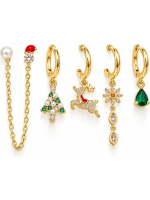 Charmlucky 6lı Yılbaşı Küpe Seti