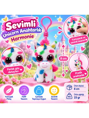 Marka Kolik Peluş Unicorn Anahtarlık Harmonie