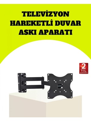 Nemere Ithalat Vesa Uyumlu Hareketli Tv Askı Aparatı Kolay Montaj