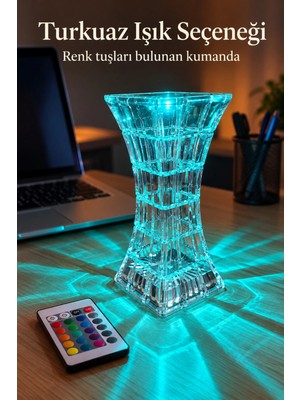 Astraltech Type C Şarj Girişli Kumandalı Masa Lambası