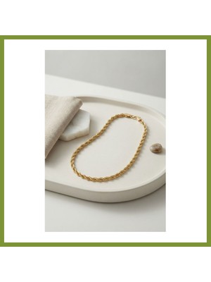 Bezos cm Burgu Model Gold Renk 10 mm Kalınlık 50 cm Kadın Kolye Vlr