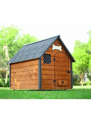 Odea Isı Yalıtımlı Ahşap Köpek Kulübesi Xlarge