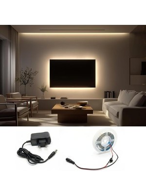 Odea 2 Metre Günışığı Şerit LED Işık Çıt Çıt Anahtar Tak Çalıştır Hazır Set Adaptör Dahil, Açma-Kapama Düğmesi, Mutfak, Tezgah, Dolap Içi, Ayna, Tv Ünitesi Aydınlatma          [enerji Sınıfı A]