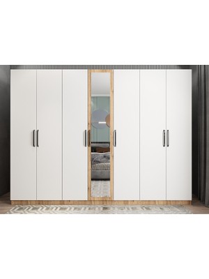 Baramolife Life 7 Kapaklı Gardırop - Beyaz - G.Y.L_278