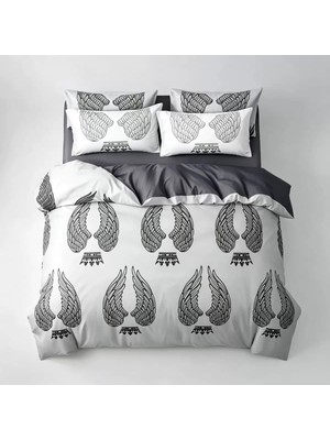 Nevresim Takımı 200 x 220 Kanatlı Nevresim Takımı, Fermuarlı, Fermuarlı, Yetişkinler ve Çocuklar Için, Yumuşak, Nefes Alan Mikro Elyaf Nevresim + 2 Ya