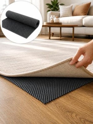Velora Yıkanabilir Kaydırmaz Halı Kaydırmazı, 45X125 Cm, Antrasit Renk