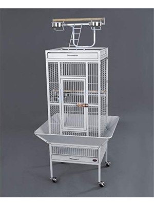 Velora Ayaklı Papağan Kafesi, 45.7X45.7X156 cm Boyutlarında