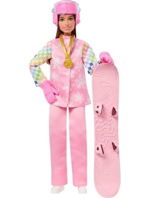 Velora Pembe Kayak Montu ve Aksesuar Seti, Barbie Kariyer Bebekleri Için