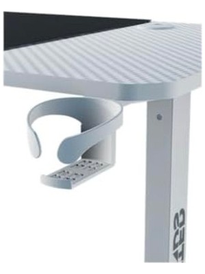 Velora Yükseklik Ayarlı Beyaz Oyuncu Masası, Ergonomik Tasarım