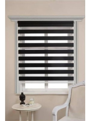 Beyazıt Tekstil Siyah Bambu Zebra Stor Perde Siyah 160 x 200 BYZT743