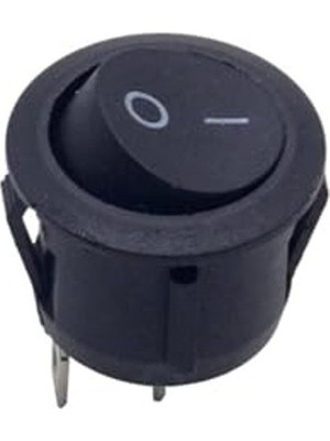 Velora Mini Açma Kapama Anahtar Butonu, Plastik Siyah, 23 mm