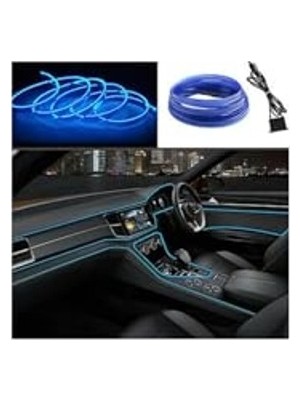 Velora 2 Metre Uzunlu Araç Içi LED Şerit, Neon Buz Mavisi