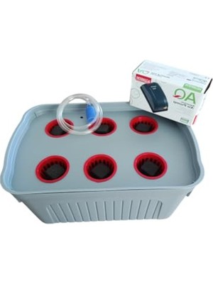 Velora 8lt Topraksız Tarım Hidroponik Box Saksı Yetiştirme Seti Small Başlangıç Seti (Sadece Yetiştirme Sistemi)