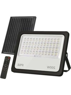 Velora Solar LED Kumandalı Projektör, 150 W, Dış Mekan Aydınlatması Için