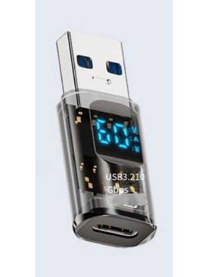 Velora Livx Revolution USB 3.2 To Type C Dönüştürücü 60W Hızlı Şarj 10GBPS Veri Transferi Dijital Ekran Otggf