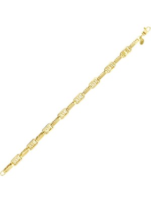 Yiğitbaşı Gold Assos Pırlanta Altın Zincir Bileklik - 14K - 11.94GR