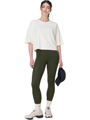 Velora Sweaty Betty All Day 78 Leggings Tayt, M, SB1015978-301, Norı Green, Kadın