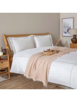 Velora FALICIA%100 Pamuk King Size Nevresim Seti 230X220 cm Ekru