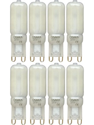 Velora Osaka 5W Beyaz Işık (6500K) G9 Duylu LED Kapsül Ampul, 8 Adet