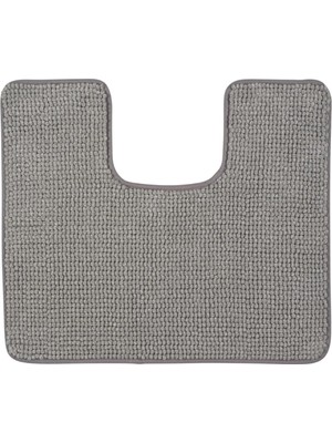 Velora Ikea Toftbo Klozet Önü Paspası, Gri-Beyaz, 55X60 cm