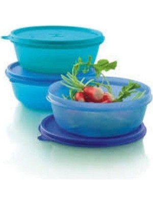 Velora Tupperware Üç Şekerpare 600 ml Mavi