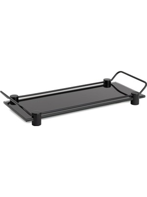 Velora System Tezgah Üstü Banyo Tepsi Cam Siyah 36X125X312 mm